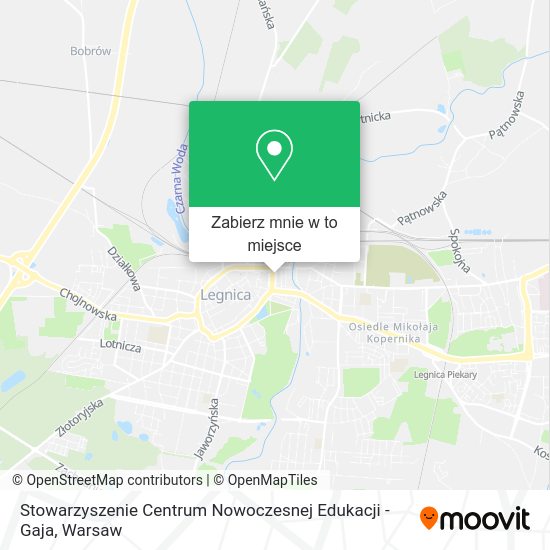 Mapa Stowarzyszenie Centrum Nowoczesnej Edukacji - Gaja