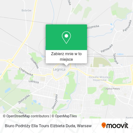 Mapa Biuro Podróży Ella Tours Elżbieta Duda