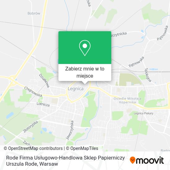 Mapa Rode Firma Usługowo-Handlowa Sklep Papierniczy Urszula Rode