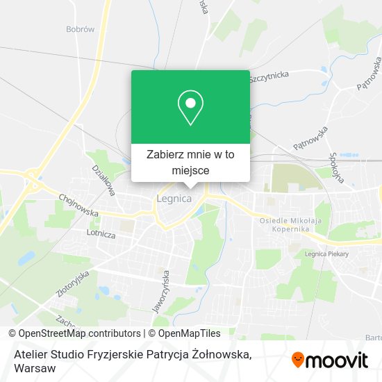 Mapa Atelier Studio Fryzjerskie Patrycja Żołnowska