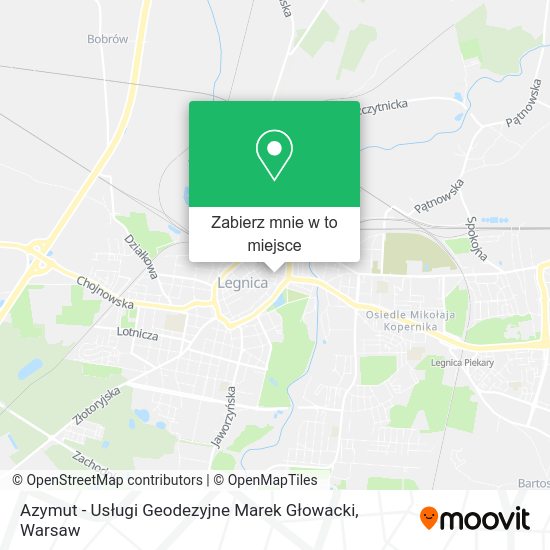 Mapa Azymut - Usługi Geodezyjne Marek Głowacki