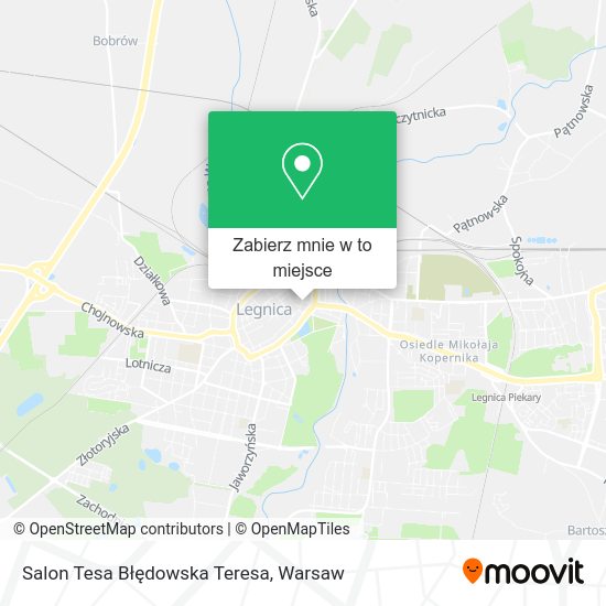 Mapa Salon Tesa Błędowska Teresa