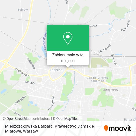 Mapa Mieszczakowska Barbara. Krawiectwo Damskie Miarowe