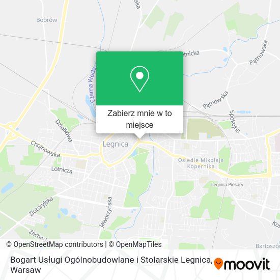 Mapa Bogart Usługi Ogólnobudowlane i Stolarskie Legnica