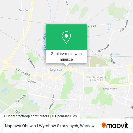 Mapa Naprawa Obuwia i Wyrobow Skorzanych