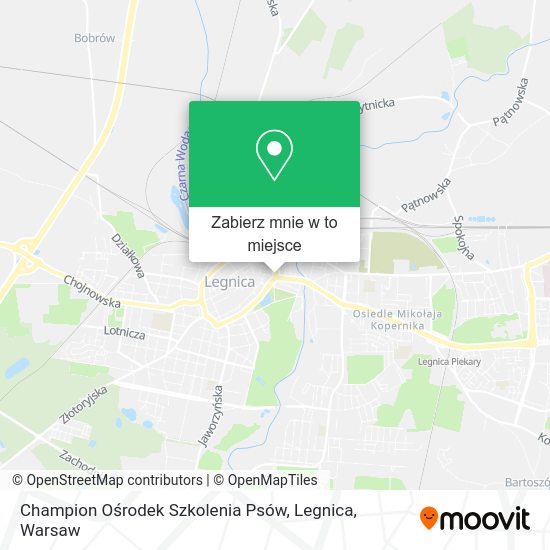 Mapa Champion Ośrodek Szkolenia Psów, Legnica