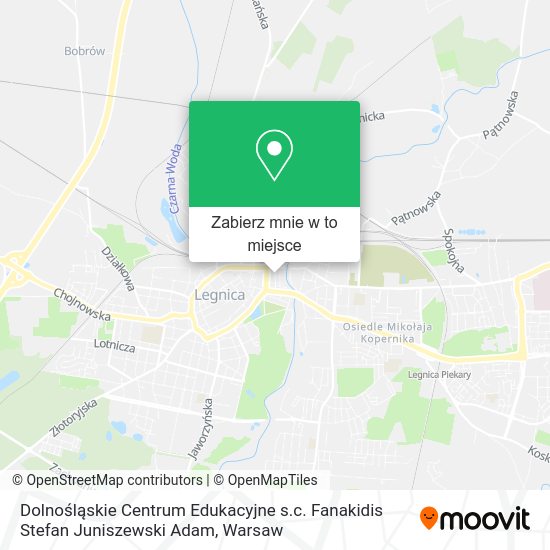 Mapa Dolnośląskie Centrum Edukacyjne s.c. Fanakidis Stefan Juniszewski Adam