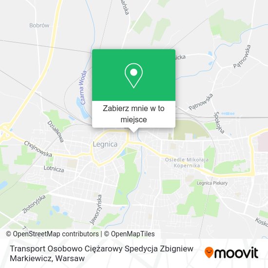 Mapa Transport Osobowo Ciężarowy Spedycja Zbigniew Markiewicz