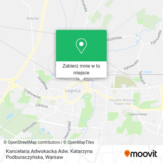 Mapa Kancelaria Adwokacka Adw. Katarzyna Podburaczyńska