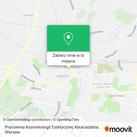 Mapa Pracownia Kosmetologii Estetycznej Abracadabra