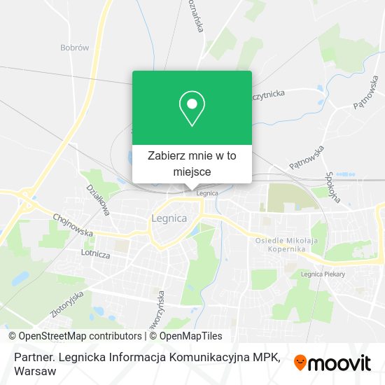 Mapa Partner. Legnicka Informacja Komunikacyjna MPK