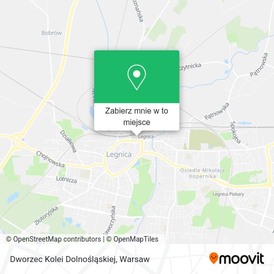 Mapa Dworzec Kolei Dolnośląskiej