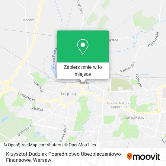 Mapa Krzysztof Dudziak Pośrednictwo Ubezpieczeniowo-Finansowe