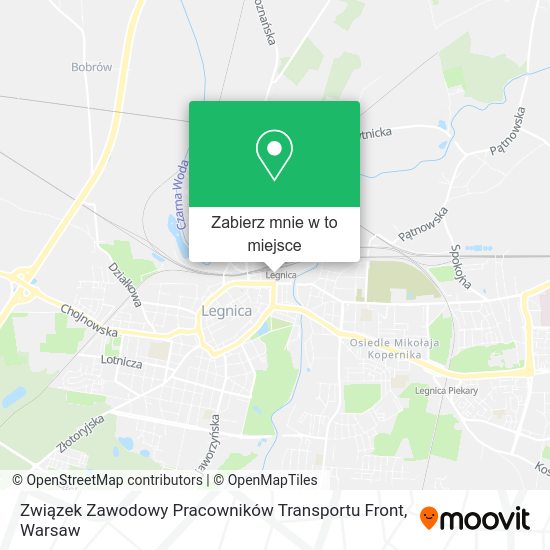 Mapa Związek Zawodowy Pracowników Transportu Front