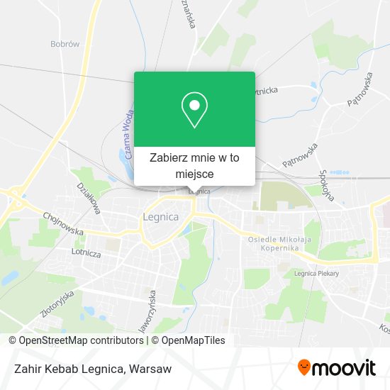 Mapa Zahir Kebab Legnica