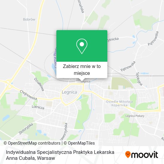 Mapa Indywidualna Specjalistyczna Praktyka Lekarska Anna Cubała