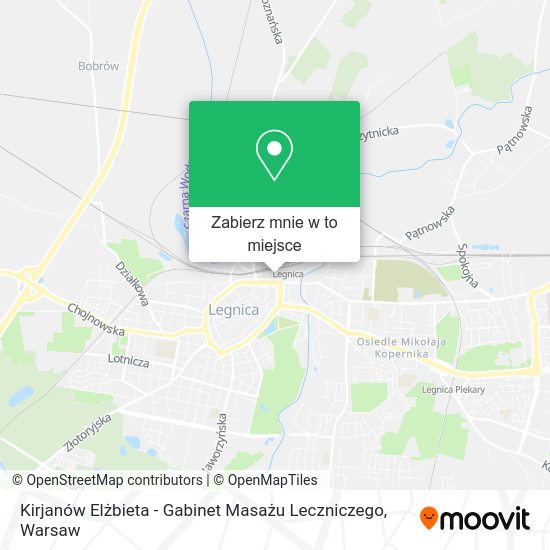 Mapa Kirjanów Elżbieta - Gabinet Masażu Leczniczego