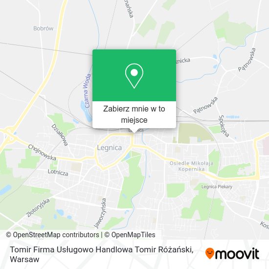 Mapa Tomir Firma Usługowo Handlowa Tomir Różański