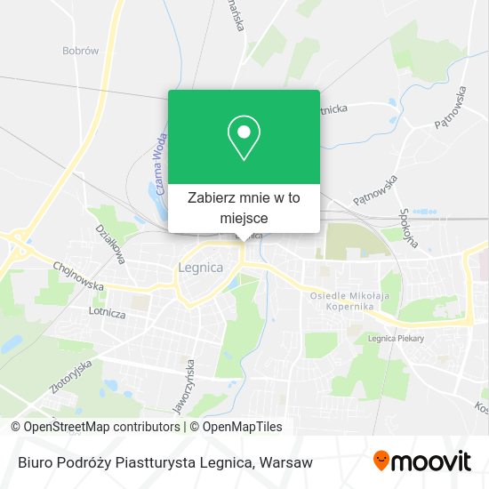 Mapa Biuro Podróży Piastturysta Legnica