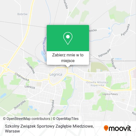 Mapa Szkolny Związek Sportowy Zagłębie Miedziowe