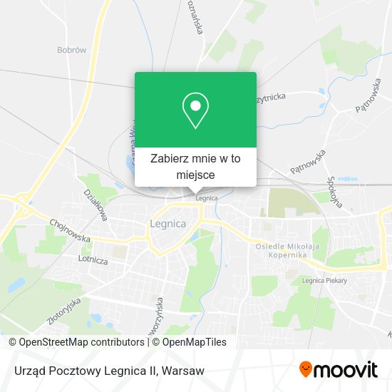 Mapa Urząd Pocztowy Legnica II