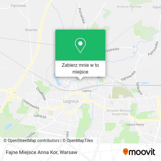 Mapa Fajne Miejsce Anna Kor