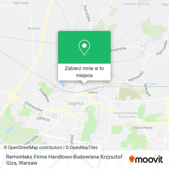 Mapa Remonteks Firma Handlowo-Budowlana Krzysztof Giza