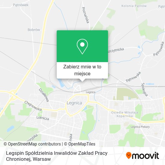 Mapa Legspin Spółdzielnia Inwalidów Zakład Pracy Chronionej