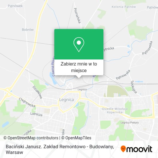 Mapa Baciński Janusz. Zakład Remontowo - Budowlany