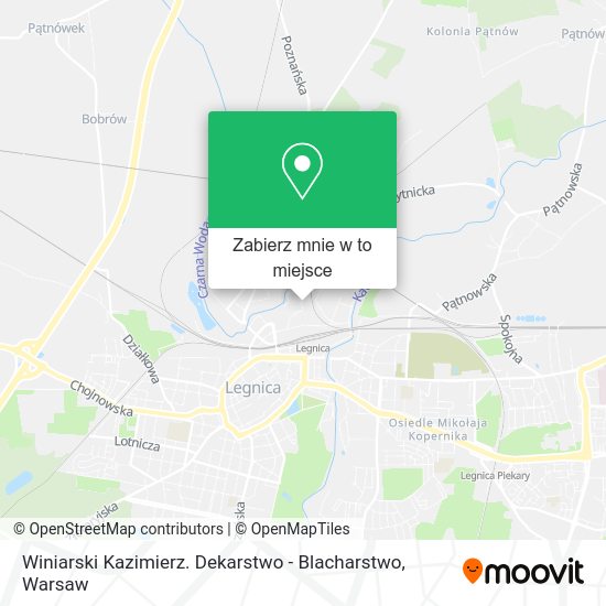 Mapa Winiarski Kazimierz. Dekarstwo - Blacharstwo