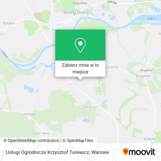 Mapa Usługi Ogrodnicze Krzysztof Turewicz