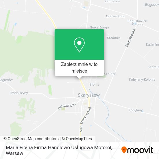 Mapa Maria Fiołna Firma Handlowo Usługowa Motorol