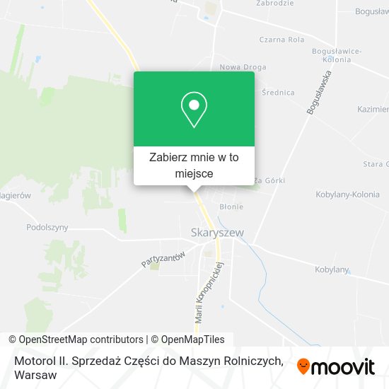 Mapa Motorol II. Sprzedaż Części do Maszyn Rolniczych