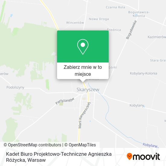 Mapa Kadet Biuro Projektowo-Techniczne Agnieszka Różycka