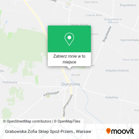 Mapa Grabowska Zofia Sklep Spoż-Przem.