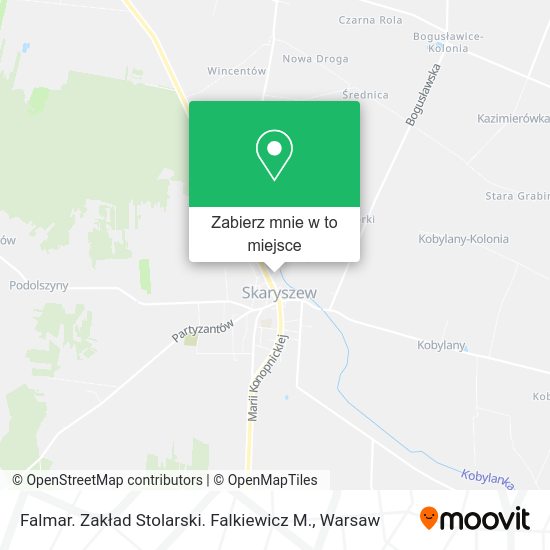 Mapa Falmar. Zakład Stolarski. Falkiewicz M.