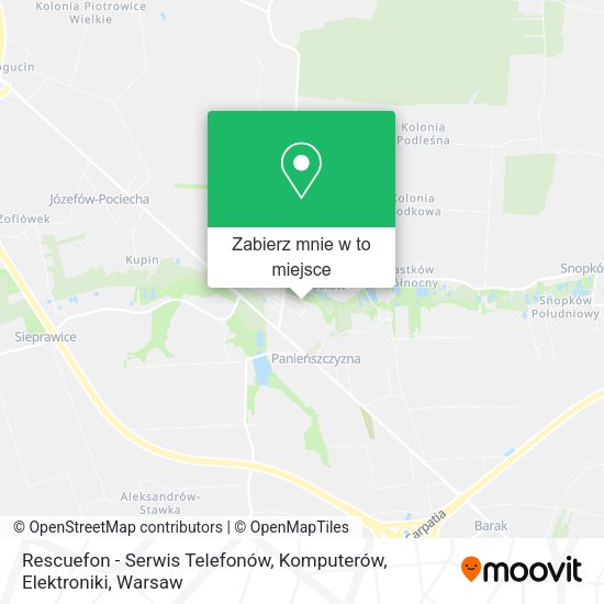 Mapa Rescuefon - Serwis Telefonów, Komputerów, Elektroniki