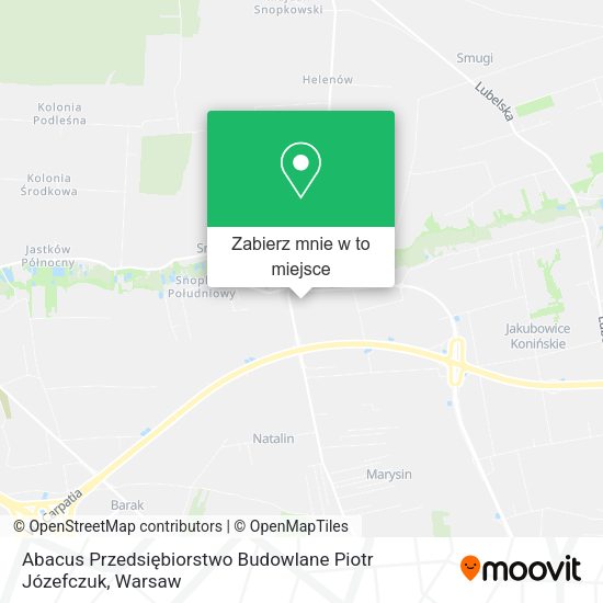 Mapa Abacus Przedsiębiorstwo Budowlane Piotr Józefczuk