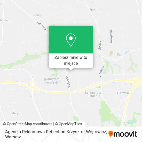 Mapa Agencja Reklamowa Reflection Krzysztof Wójtowicz