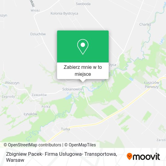 Mapa Zbigniew Pacek- Firma Usługowa- Transportowa