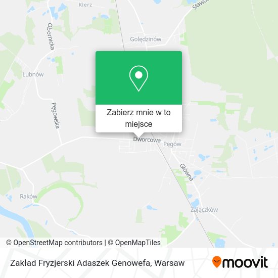 Mapa Zakład Fryzjerski Adaszek Genowefa