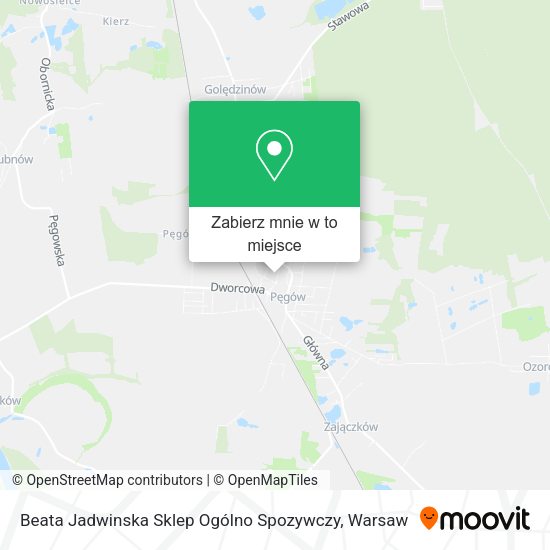 Mapa Beata Jadwinska Sklep Ogólno Spozywczy