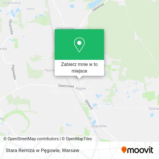 Mapa Stara Remiza w Pęgowie