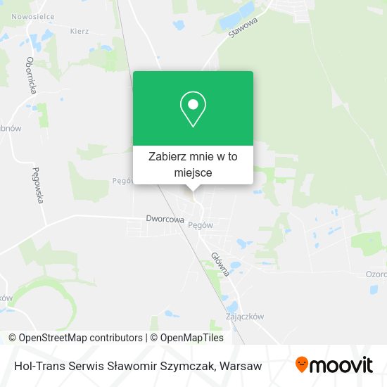 Mapa Hol-Trans Serwis Sławomir Szymczak