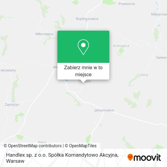 Mapa Handlex sp. z o.o. Spółka Komandytowo Akcyjna