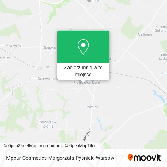 Mapa Mpour Cosmetics Małgorzata Pyśniak