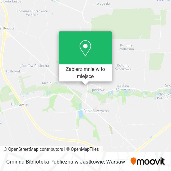 Mapa Gminna Biblioteka Publiczna w Jastkowie