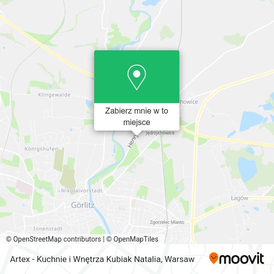 Mapa Artex - Kuchnie i Wnętrza Kubiak Natalia