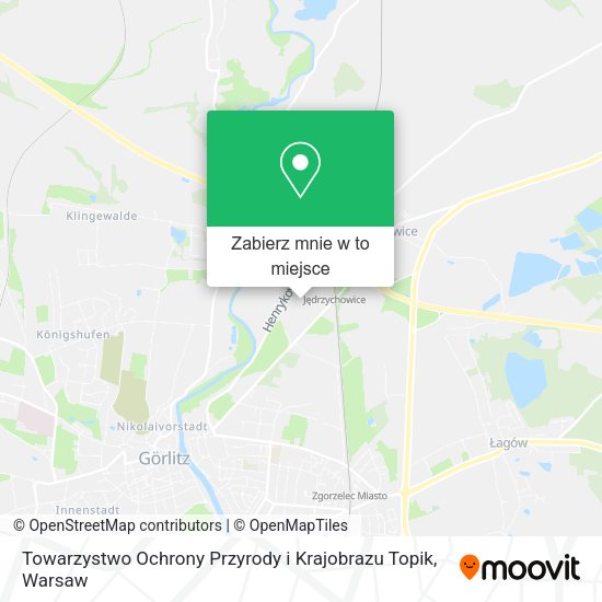 Mapa Towarzystwo Ochrony Przyrody i Krajobrazu Topik