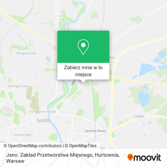 Mapa Jano. Zakład Przetwórstwa Mięsnego, Hurtownia